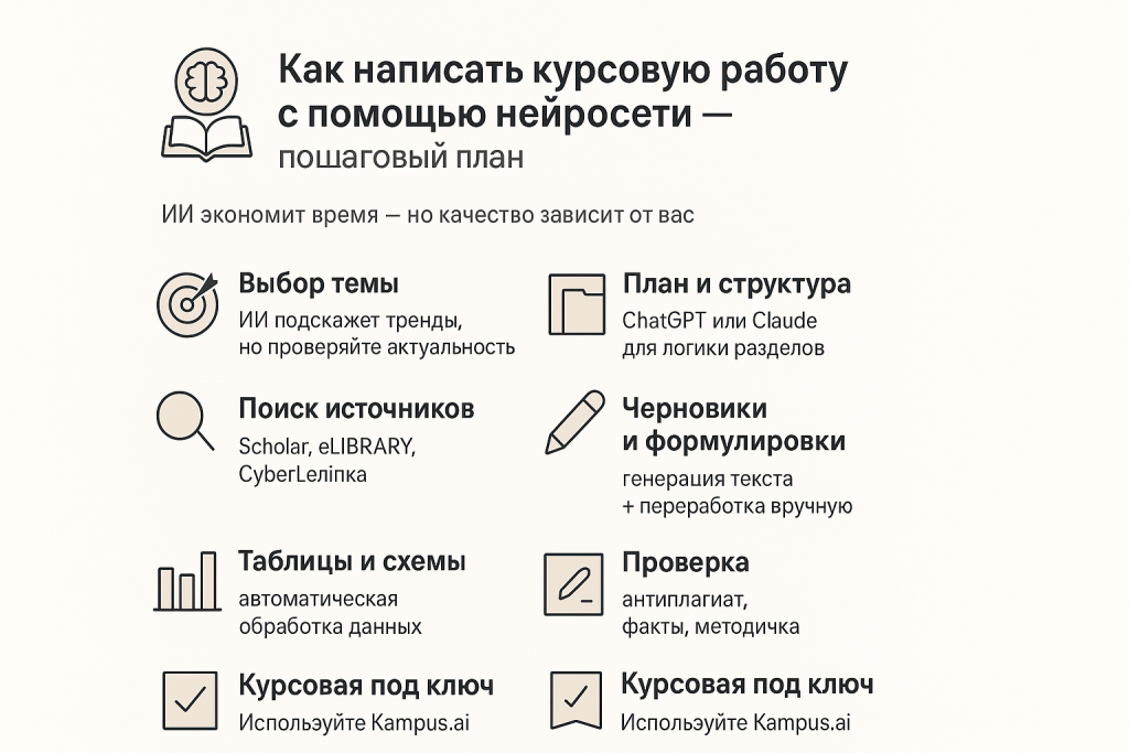 Промпты для написания курсовой работы